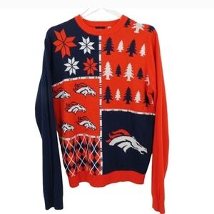 NFL Red and White Men's Sweater